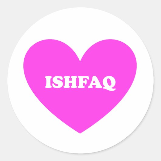 Ishfaq ラウンドシール (正面)