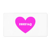 Ishfaq ラベル (正面)