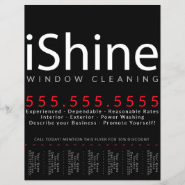 iShine。住宅清掃窓清掃動力洗剤 チラシ