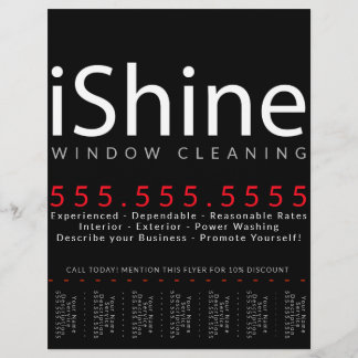 iShine。住宅清掃窓清掃動力洗剤 チラシ