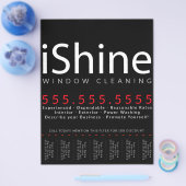 iShine。住宅清掃窓清掃動力洗剤 チラシ (シングル)