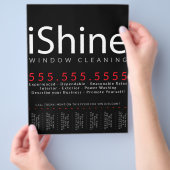 iShine。住宅清掃窓清掃動力洗剤 チラシ (手)