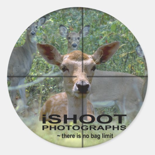 iSHOOT PHOTOS (バッグ制限なし) ラウンドシール (正面)