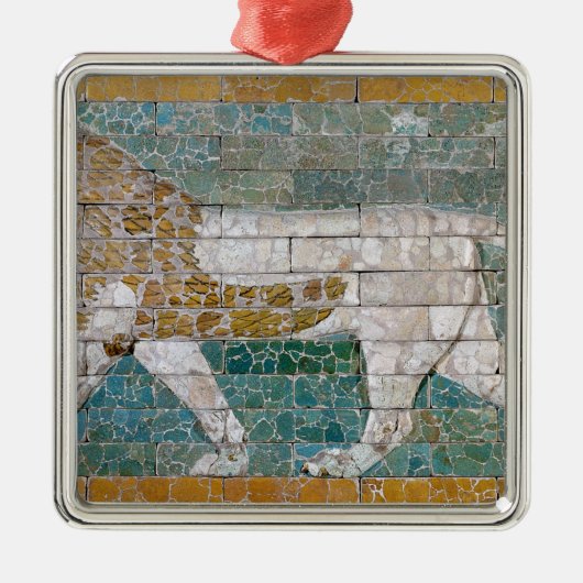 Ishtarを表しているライオン メタルオーナメント (正面)