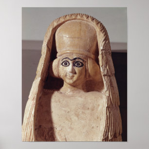 Ishtar、身に着けているaの彫像の頭部 ポスター