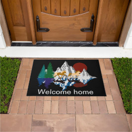 Isi in den Bergen ドアマット