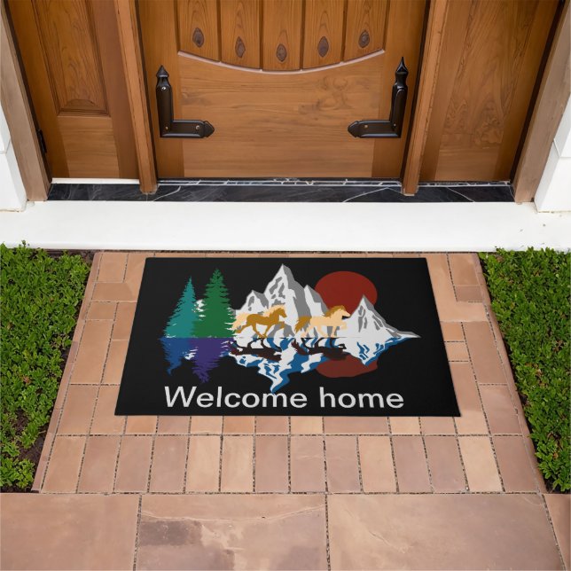 Isi in den Bergen ドアマット (室外)