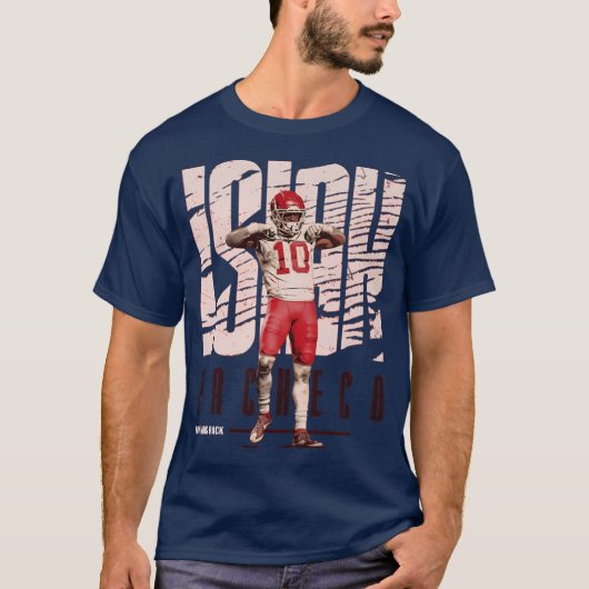 Isiah Pacheco カンザスシティ ポーズ Tシャツ (正面)