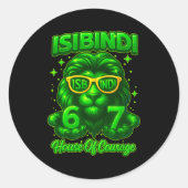 Isibindi House Of Courage School System 6 7 Funny  ラウンドシール (正面)