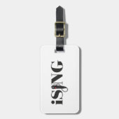 iSINGのマイクロフォンの実行者 ラゲッジタグ (正面縦)