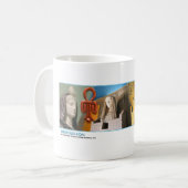 Isiopolisの白いマグ(11のoz) コーヒーマグカップ (正面左)