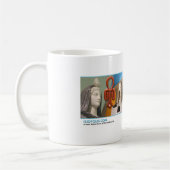 Isiopolisの白いマグ(11のoz) コーヒーマグカップ (左)