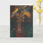 Isisグリーティングカード カード (黄色い花)