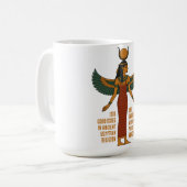 Isis God - Ancient Egyptian History コーヒーマグカップ (正面左)