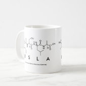 Islaペプチド名mug コーヒーマグカップ (正面左)
