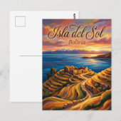 Isla del Sol Bolivia ポストカード (正面/裏面)