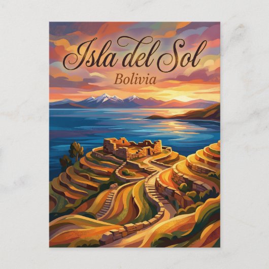 Isla del Sol Bolivia ポストカード (正面)
