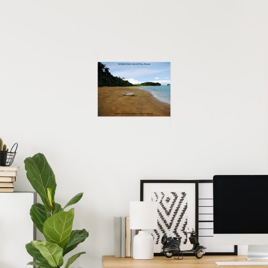 Isla Espiritu Santo、Islas Perlas、パナマ ポスター (ホームオフィス)