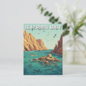 Isla Espíritu Santo Mexico ポストカード (スタンド正面)