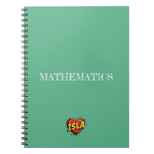 Isla Heart Green ノートブック (正面)
