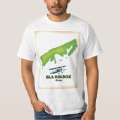 Isla Holbox Mexico旅行ポスター Tシャツ (正面)
