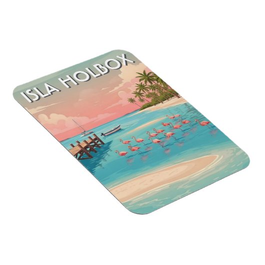Isla Holbox Mexico Travel Beach マグネット (右側)