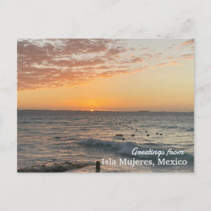 Isla Mujeresポストカードからの挨拶 ポストカード