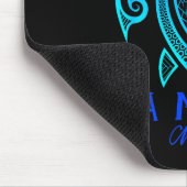 Isla Mujeres Mexico Sea Turtle Tie Dye Hibiscus Va マウスパッド (コーナー)