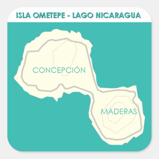 Isla Ometepe スクエアシール (正面)