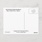 Isla Partida彫刻サンドストーンバジャカリフォルニアス ポストカード (裏面)