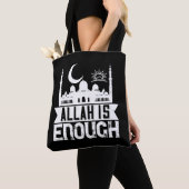 Islam - Allah Is Enough トートバッグ (クローズアップ)