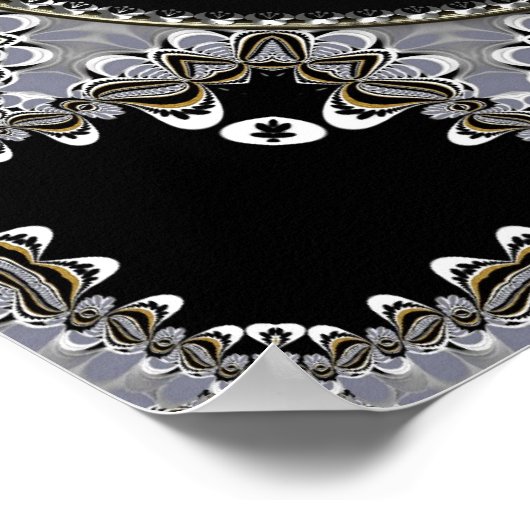 Islam Blessings Arabic Calligraphy ポスター (角)