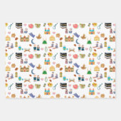 Islamic Baby Gift Wrap Set 3 Cute Designs ラッピングペーパーシート (正面3)