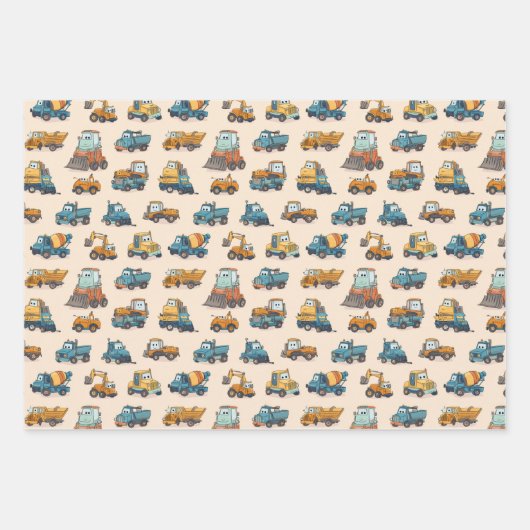 Islamic Baby Gift Wrap Set 3 Cute Designs ラッピングペーパーシート (正面3)