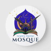 Islamic Center Mosque – Decorative Wall Clock ラウンド壁時計 (正面)