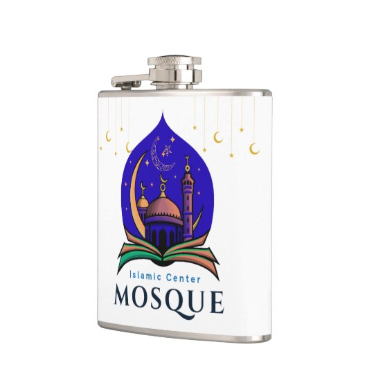 Islamic Center Mosque – Elegant Flask Design フラスク (左)