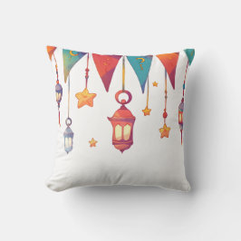  Islamic Colorful Design for Ramadan Throw Pillow クッション