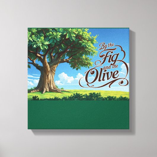 Islamic Decor- Religious Trees In Islam キャンバスプリント (正面)