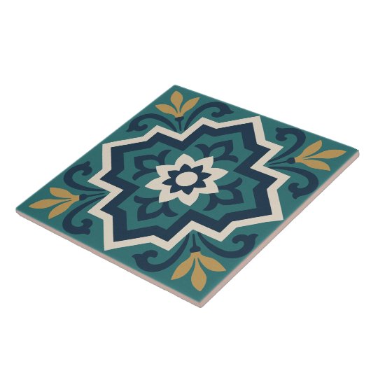 Islamic Floral Tile Pattern タイル (側面)