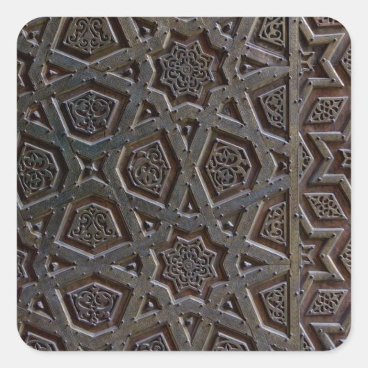 Islamic Geometric Pattern スクエアシール (正面)