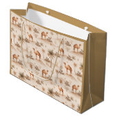 Islamic Gift Bags | Eid Mubarak Camel Palm Desert ラージペーパーバッグ (正面アングル)
