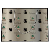 Islamic Gift Bags | Eid Mubarak Presents ラージペーパーバッグ (正面)