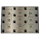 Islamic Gift Bags | Eid Mubarak Presents ラージペーパーバッグ (正面)
