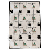 Islamic Gift Bags | Eid, Ramadan Kareem ミディアムペーパーバッグ (裏面)