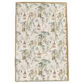 Islamic Gift Bags | Eid, Ramadan Olive Lantern  ミディアムペーパーバッグ (正面)