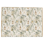 Islamic Gift Bags | Eid, Ramadan Olive Lantern  ラージペーパーバッグ (裏面)