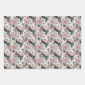 Islamic Gift Wrap Set 🎁🌙 – 3 Elegant Eid Florals ラッピングペーパーシート (正面3)