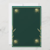 Islamic Nikah Card with Arabic Pattern 招待状 (裏面)