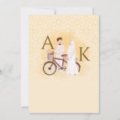 Islamic Pattern Wedding Nikah Invitation Couple 招待状 (裏面)