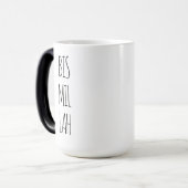 Islamic Ramadan Gift Of Bismillah Black Text モーフィングマグカップ (正面左)
